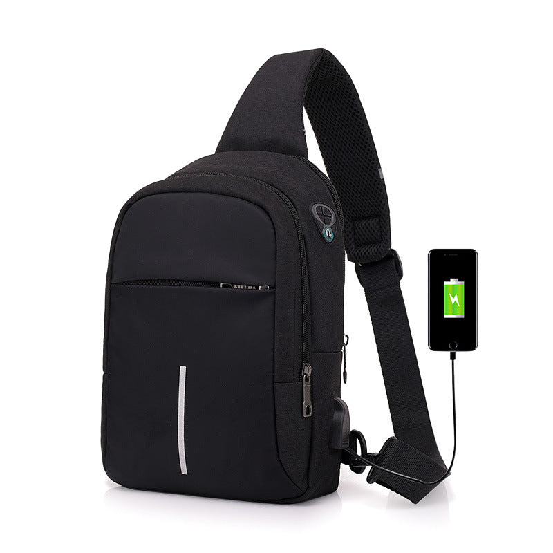 Stall Fashion Trend Multifunctional Waterproof Oxford Men's Chest Bags