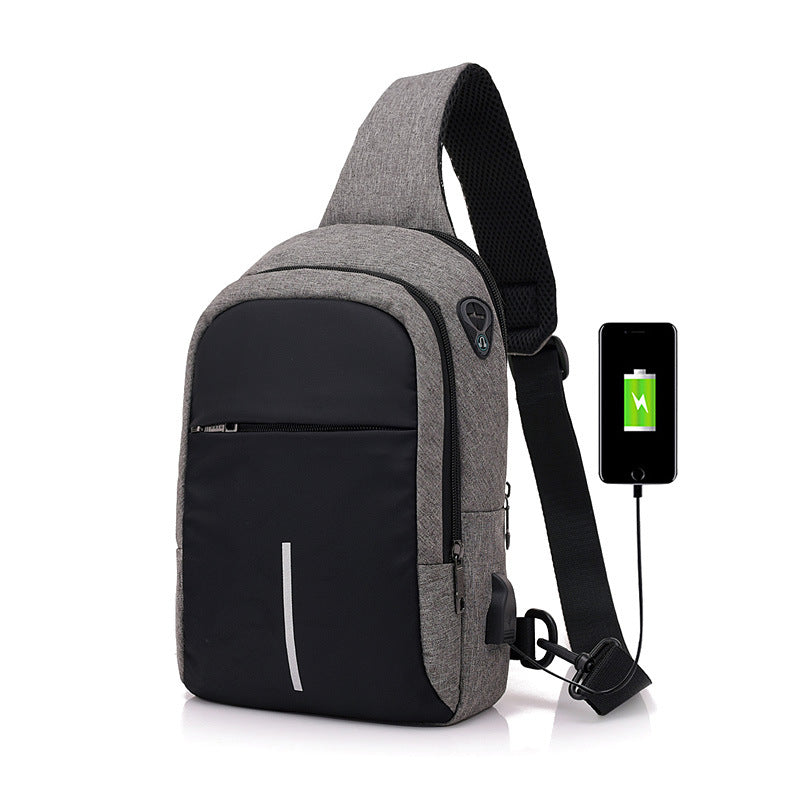 Stall Fashion Trend Multifunctional Waterproof Oxford Men's Chest Bags