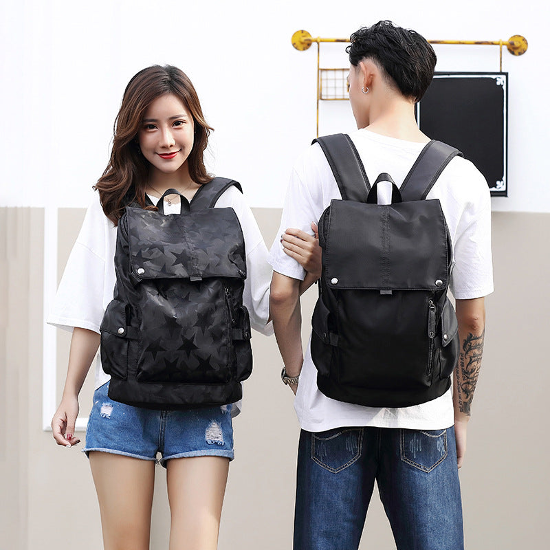 Fashion Trendy Unique Male High College Korean Style Large Capacity Backpacks