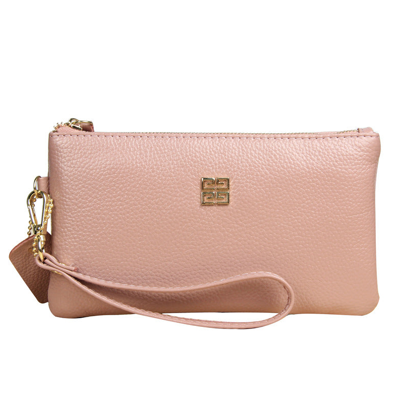 Women's Layer Leather Simple Long Zipper Large Bill Genuine Ladies Wallets