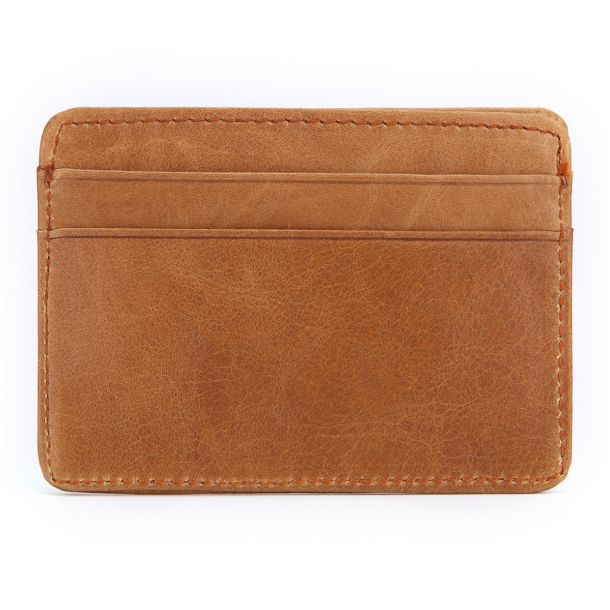 Men's Leather Oil Wax Multi Retro Cowhide Card Holder