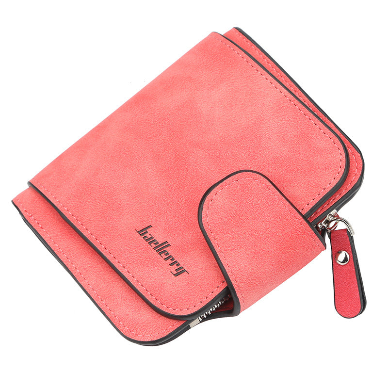 Women's Korean Matte Leather Cute Refreshing Ladies Wallets