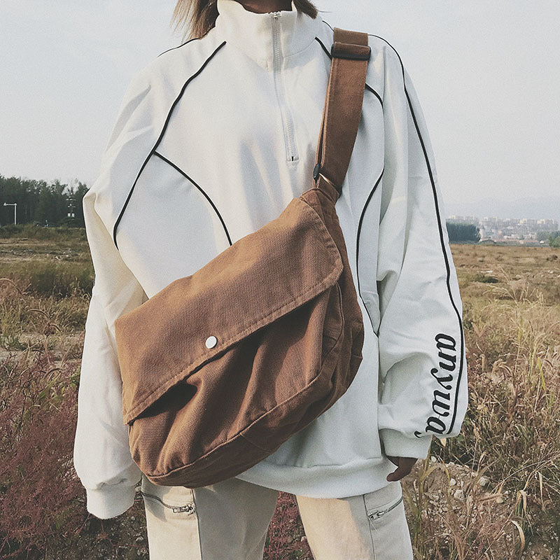 Women's Style Solid Color Simple Fresh Flip One Shoulder Bags