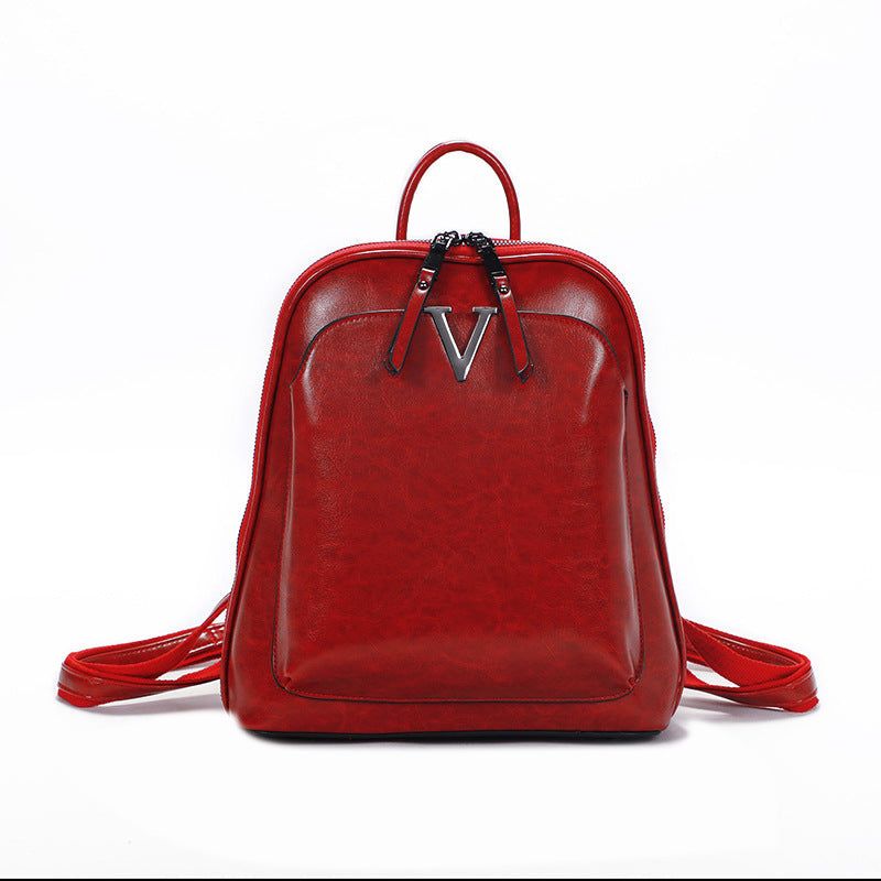 Women's Leather Fashion Classic Multifunctional College Style Bags