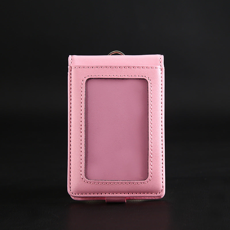 Genuine Leather Bank Traffic Access Control Card Holder