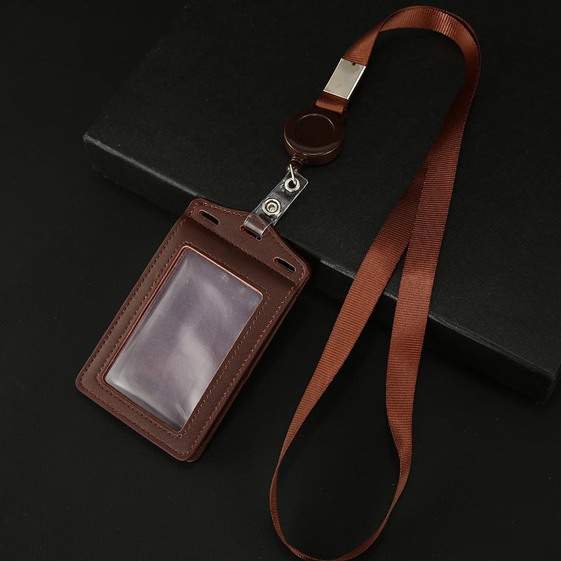 Work Name Tag Retractable Lanyard Airport Card Holder