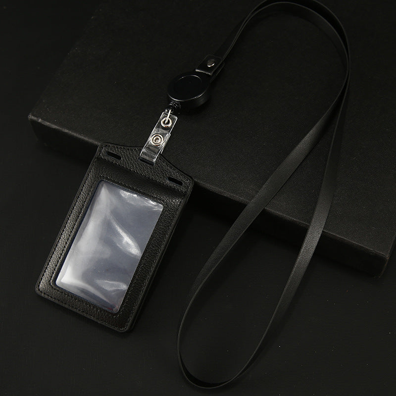 Work Name Tag Retractable Lanyard Airport Card Holder