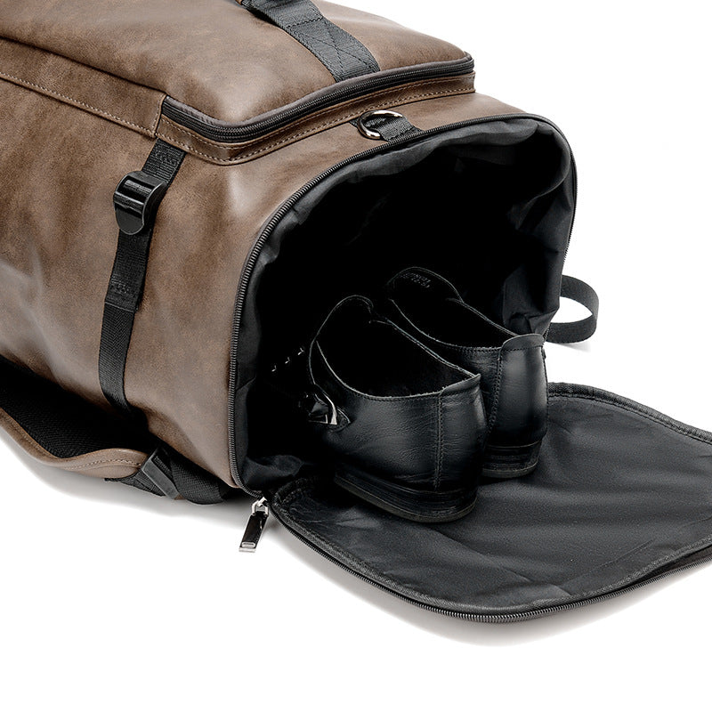 Men's Multifunctional College Style Retro Password Backpacks