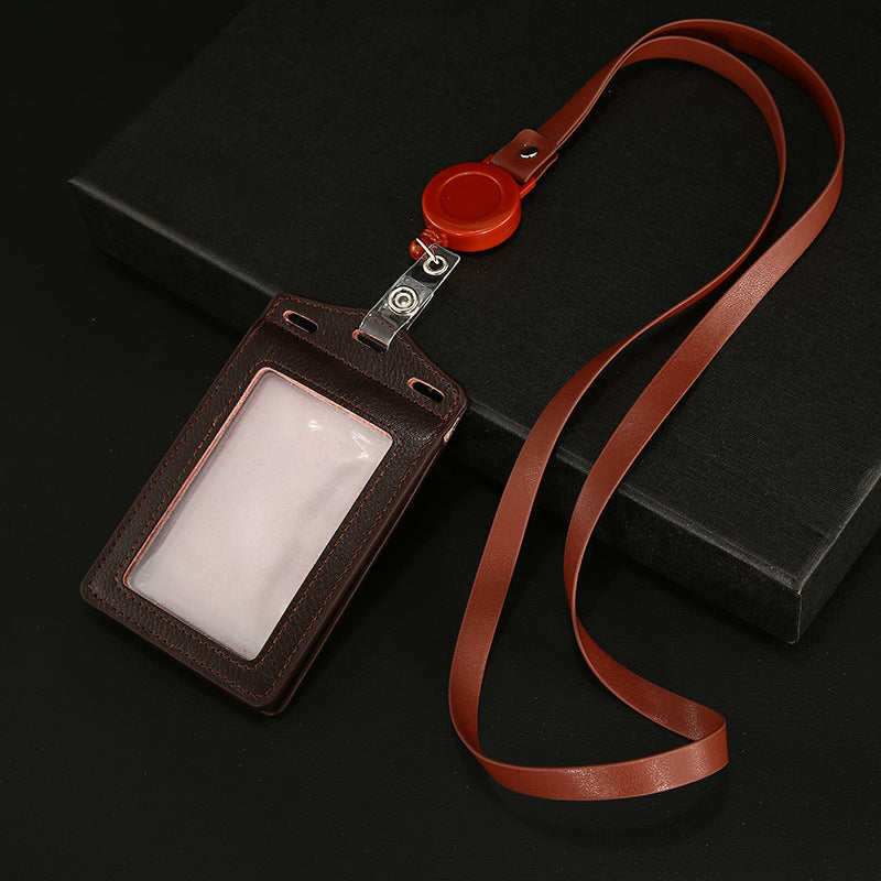 Work Name Tag Retractable Lanyard Airport Card Holder