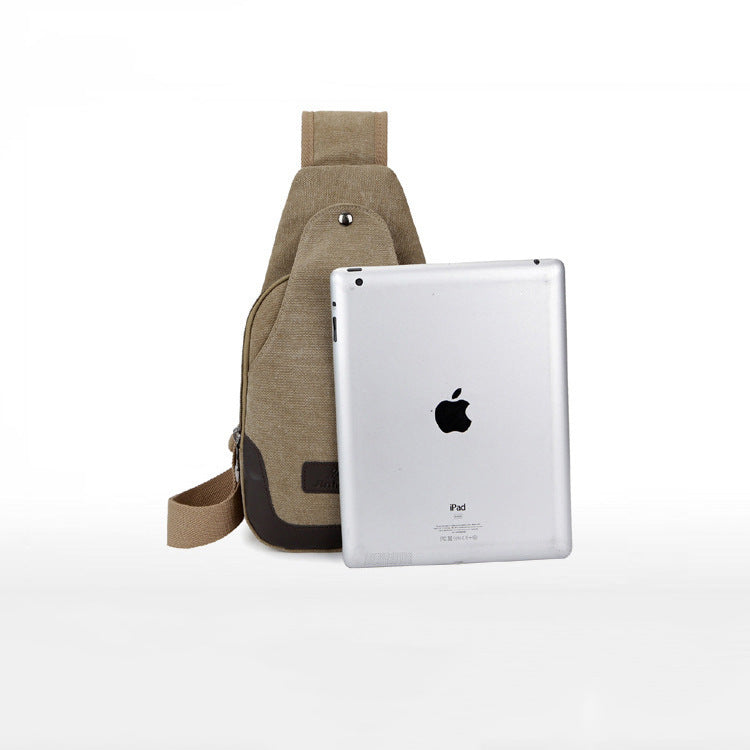Women's & Men's & Large Capacity Canvas Riding Men's Chest Bags