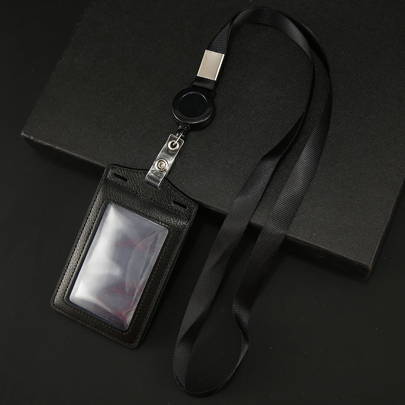 Work Name Tag Retractable Lanyard Airport Card Holder
