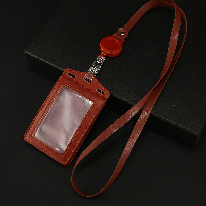Work Name Tag Retractable Lanyard Airport Card Holder