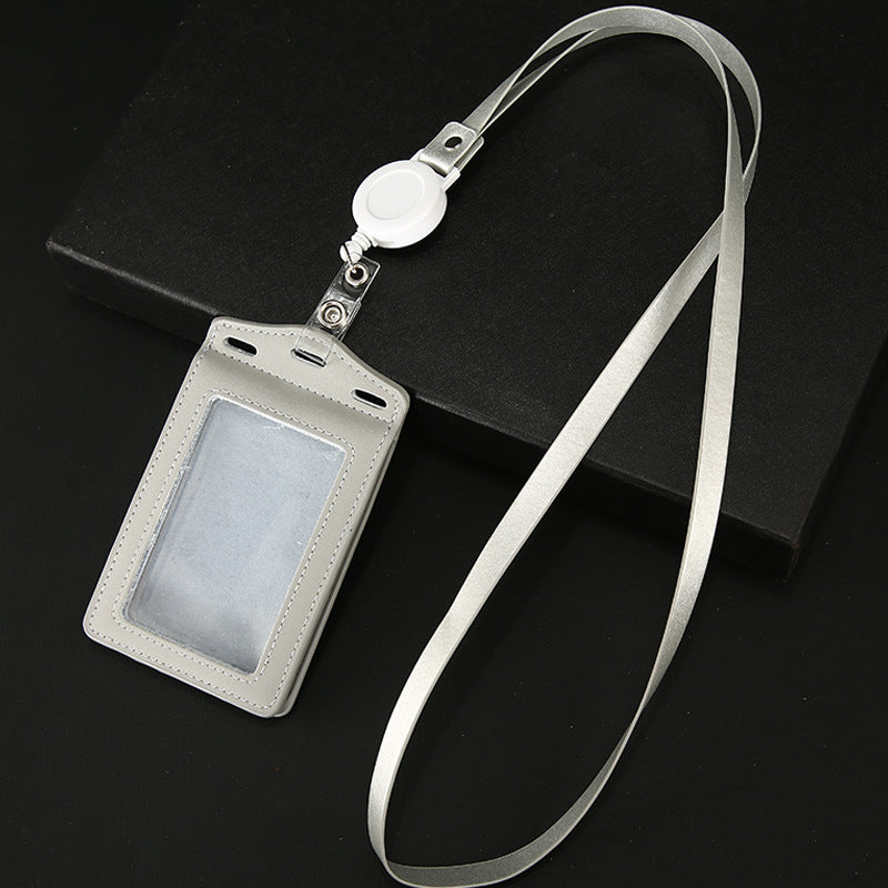 Work Name Tag Retractable Lanyard Airport Card Holder
