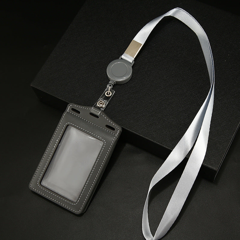 Work Name Tag Retractable Lanyard Airport Card Holder
