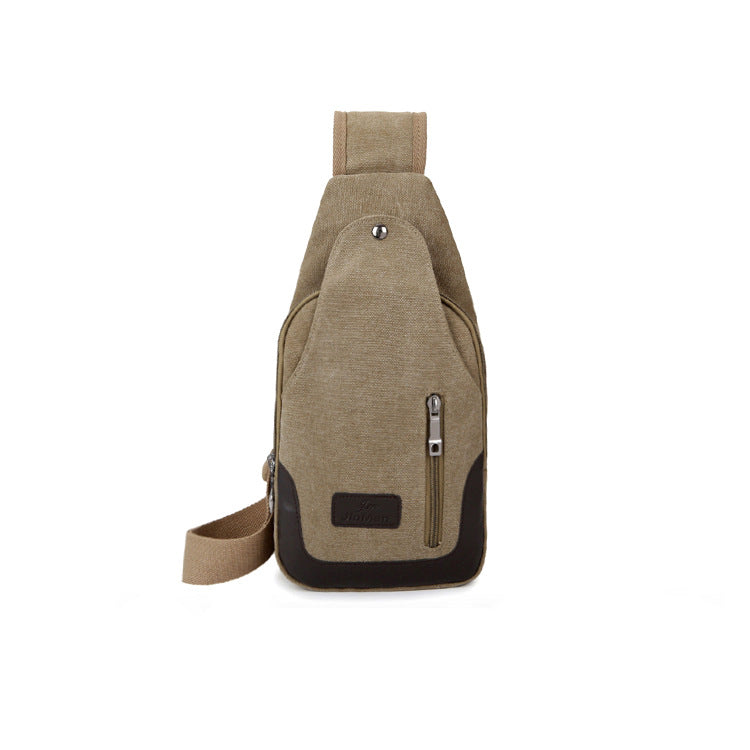 Women's & Men's & Large Capacity Canvas Riding Men's Chest Bags