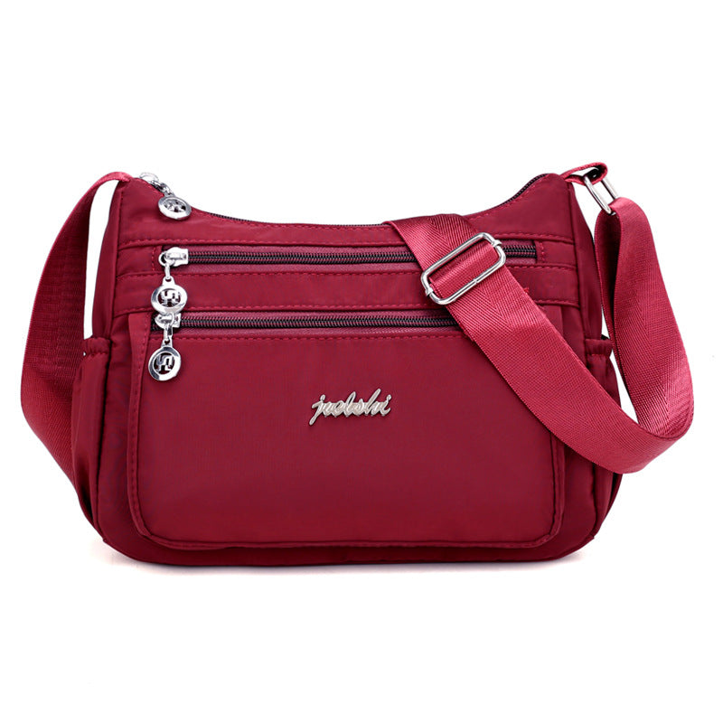 Stylish Women's Slouchy Printed Nylon Dumpling Crossbody Bags