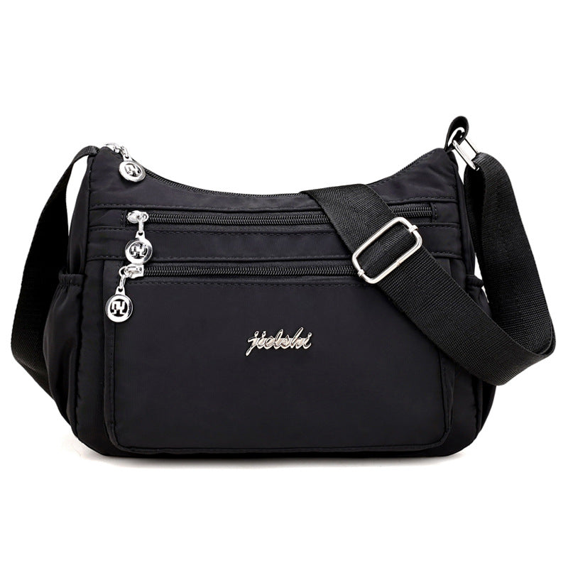 Stylish Women's Slouchy Printed Nylon Dumpling Crossbody Bags