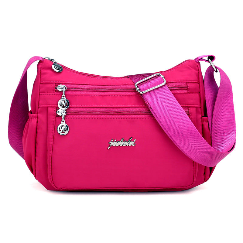 Stylish Women's Slouchy Printed Nylon Dumpling Crossbody Bags