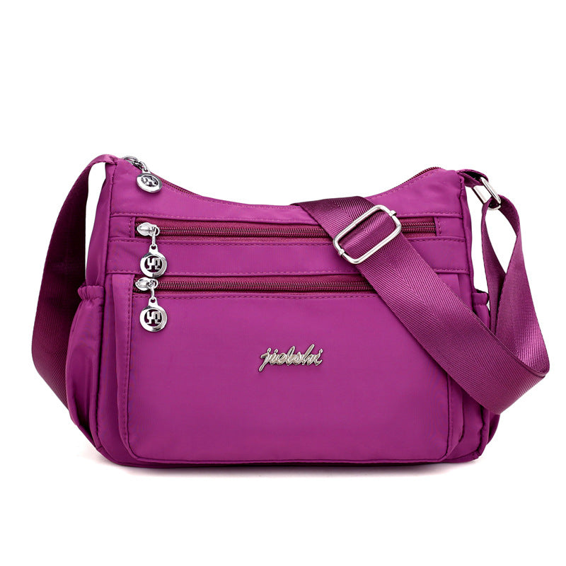 Stylish Women's Slouchy Printed Nylon Dumpling Crossbody Bags