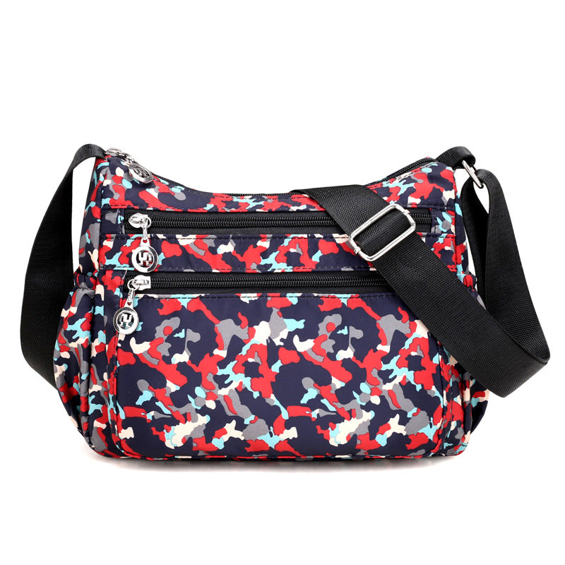 Stylish Women's Slouchy Printed Nylon Dumpling Crossbody Bags