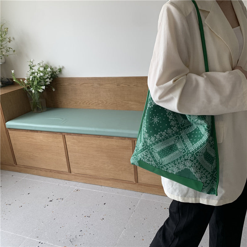 Women's Fashion Korean Cashew Flower Totem Printing Bags