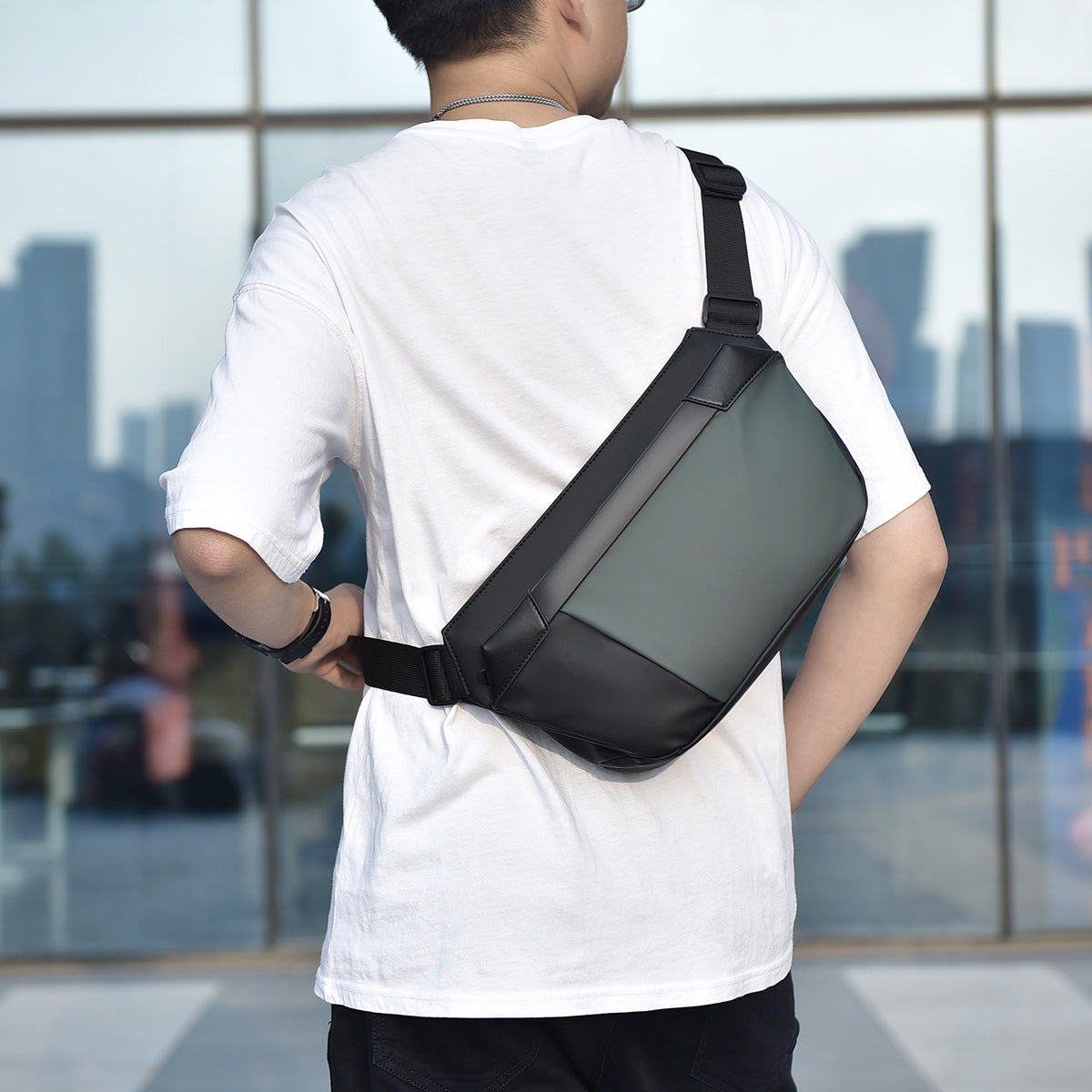Unique Men's Slouchy Innovative Trendy Portable Men's Chest Bags