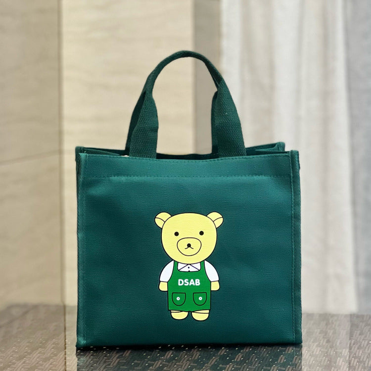 Cute Bear Lunch Box Hand Carrying Large Capacity For Handbags
