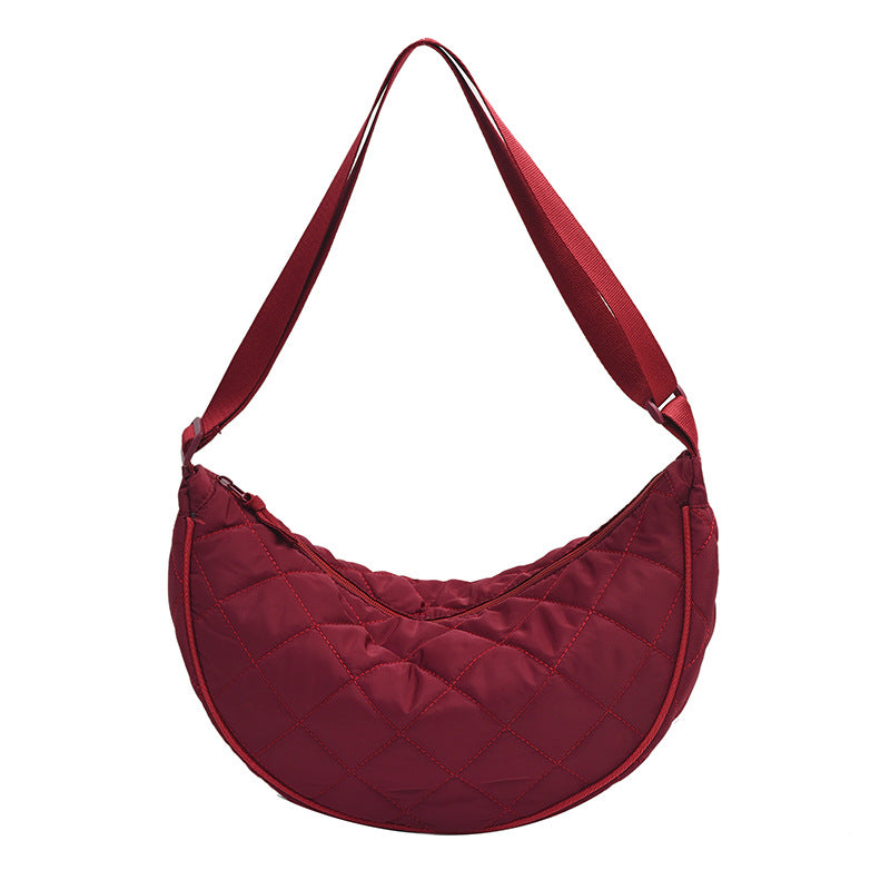 Women's Trendy Fashion Rhombus Dumpling High-grade Large Shoulder Bags
