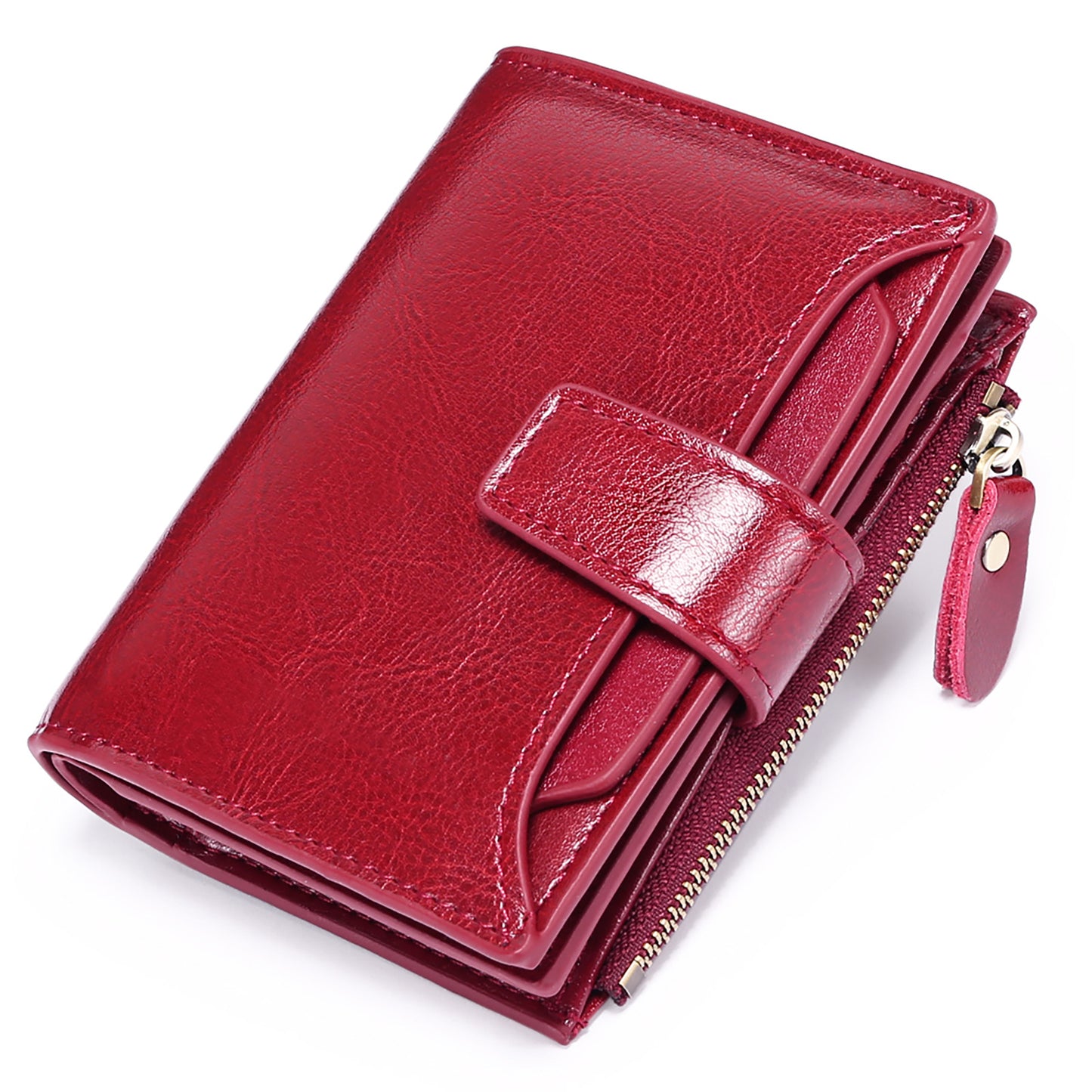 Women's Leather Short Korean Style Multifunctional License Ladies Wallets