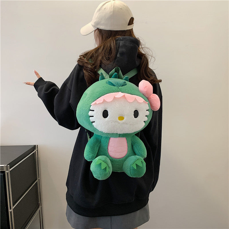 Casual Plush Cartoon Cute Clow Gift Backpacks