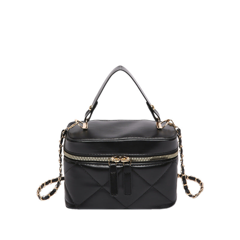 Women's Portable Summer Fashion Rhombus Chain High-grade Small Square Bags