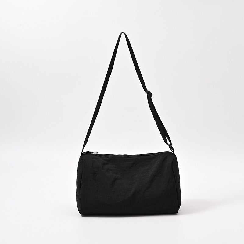 Nylon Fitness Female Solid Color Draping Crossbody Bags