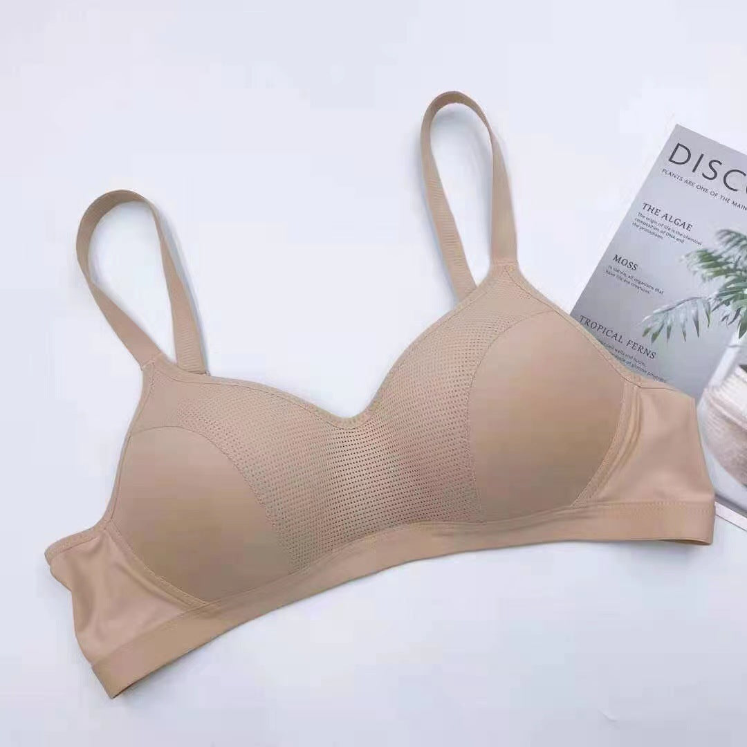 Sha Wireless Breathable Hole Comfortable Cotton Everyday Bras