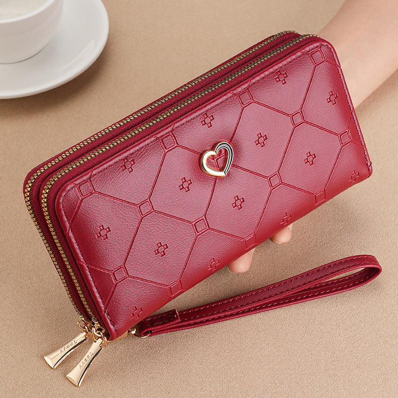 Charming Long Double Layer Zipper Fashion Ladies Wallets