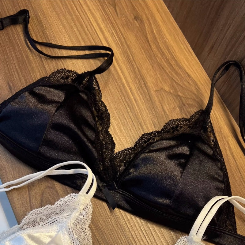 Women's Lace No Steel Ring Triangle Cup Push Bras