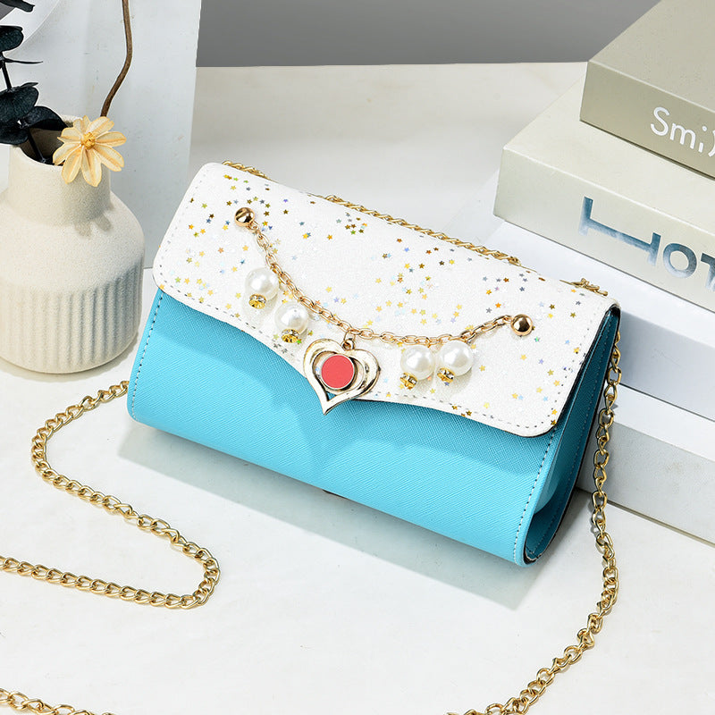 Women's Fashion Chain Western Style Sequin Crossbody Bags