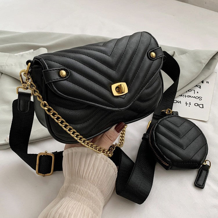 Female Oblique Summer Niche Design Chain Crossbody Bags