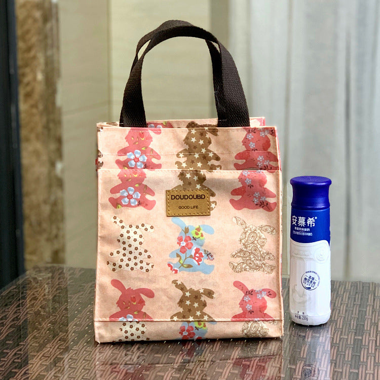 Korean Style Waterproof Lunch Box Commuter Make-up File Handbags