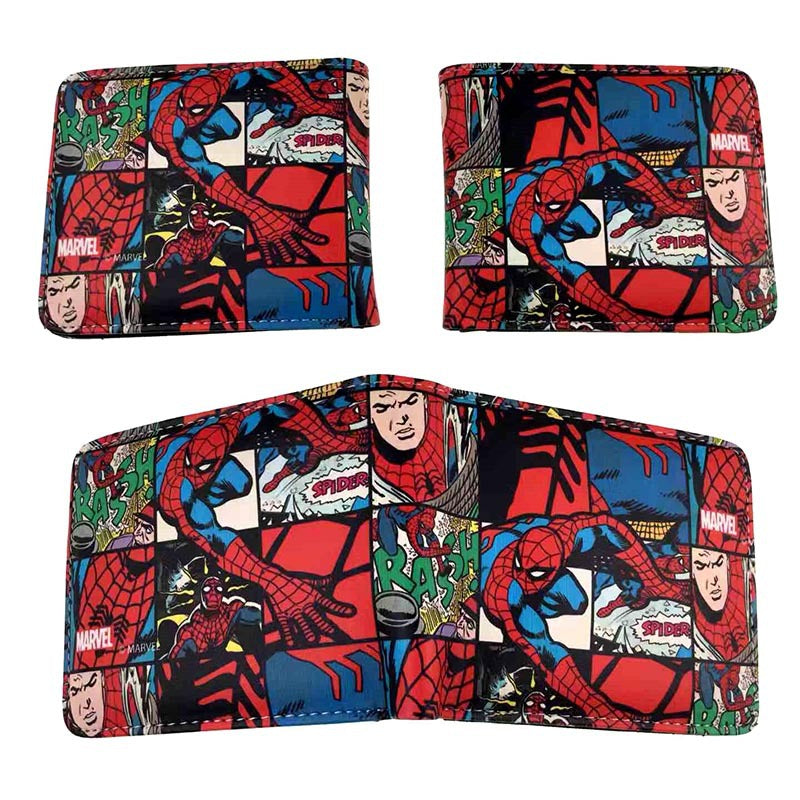 Men's Heros Short Black Spider Green Less Ladies Wallets