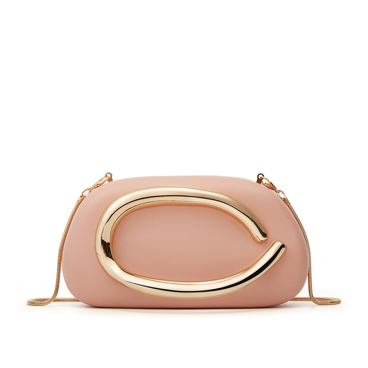 Women's Metal Clutch Box Details Decorative Personality Design Mini Women's Messenger Bag