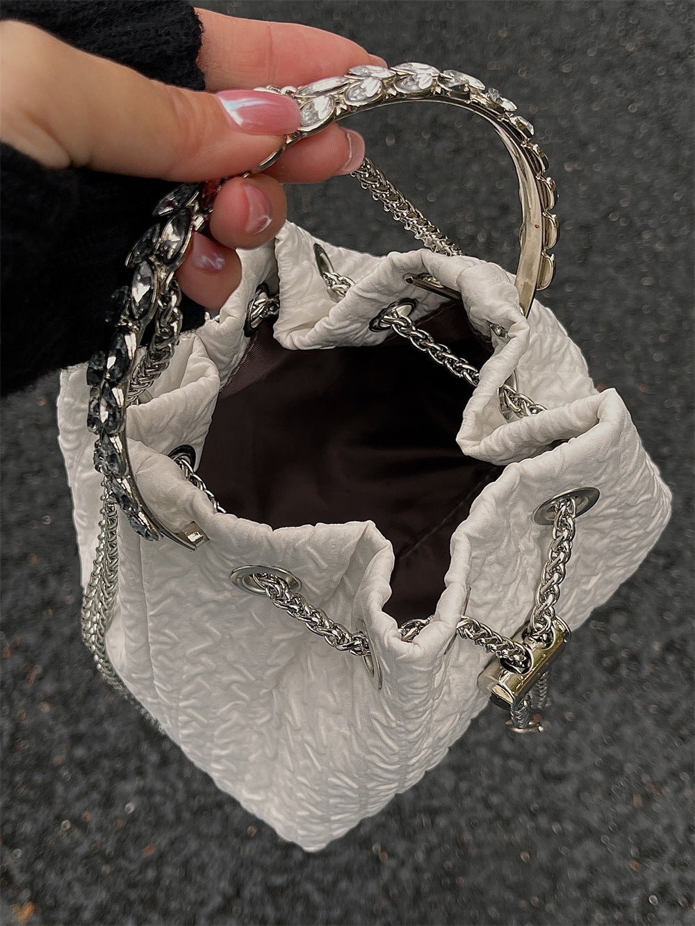 Summer Fashion Bowknot Portable Korean Style Bucket Bags