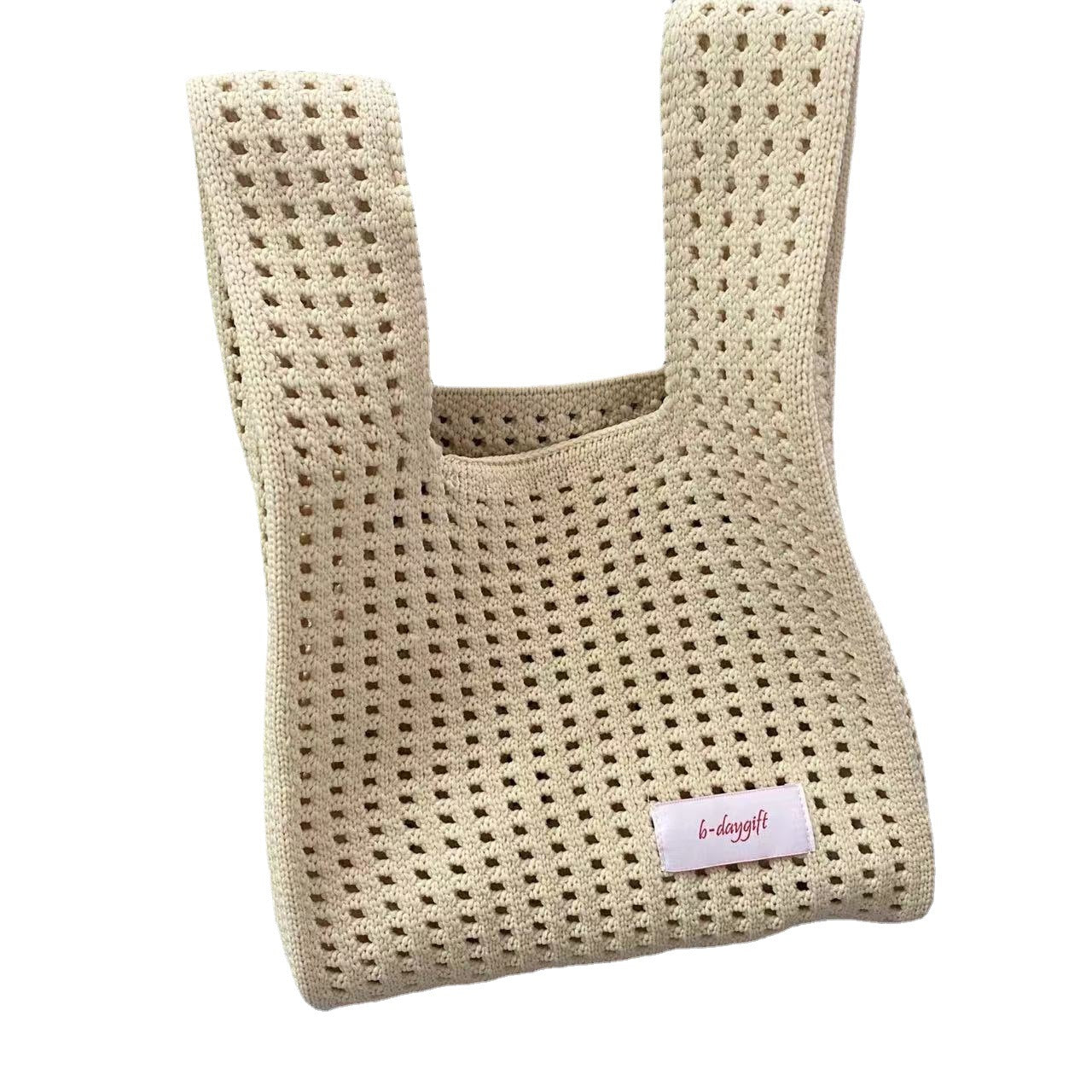 Women's Hollow Knitted Niche Personality Open Handbags