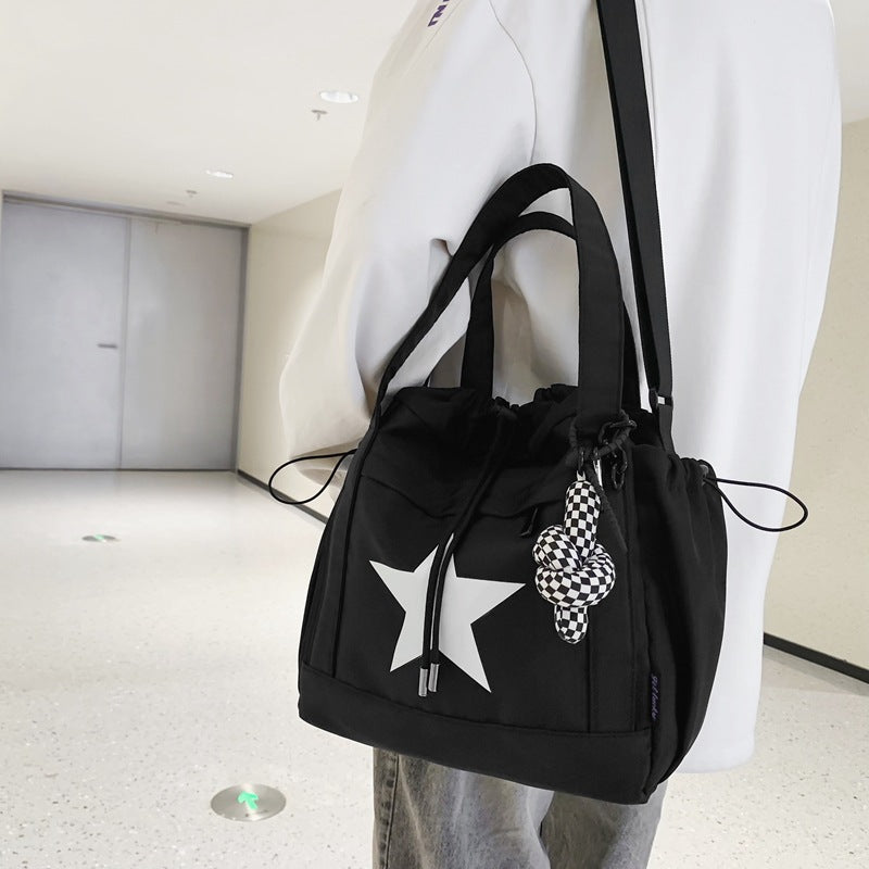 Men's Color Matching Trendy Large Capacity Korean Crossbody Bags