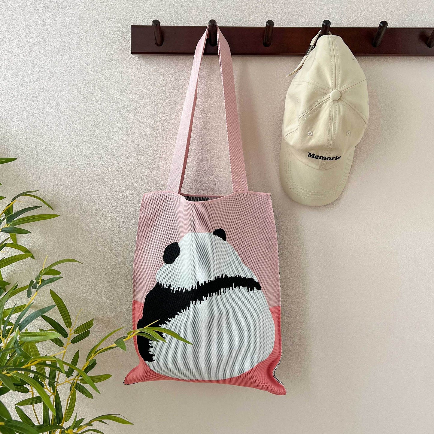 Knitted Korean Big Fashion Simple Cat Shoulder Bags