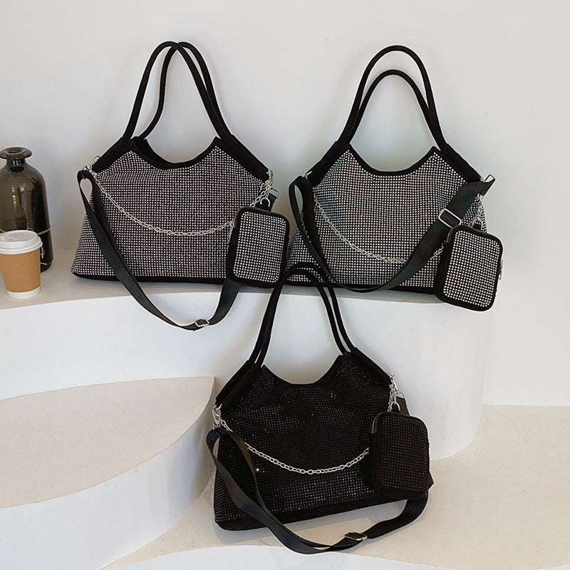 Women's Flow Diamond Female Cool Western Style Shoulder Bags