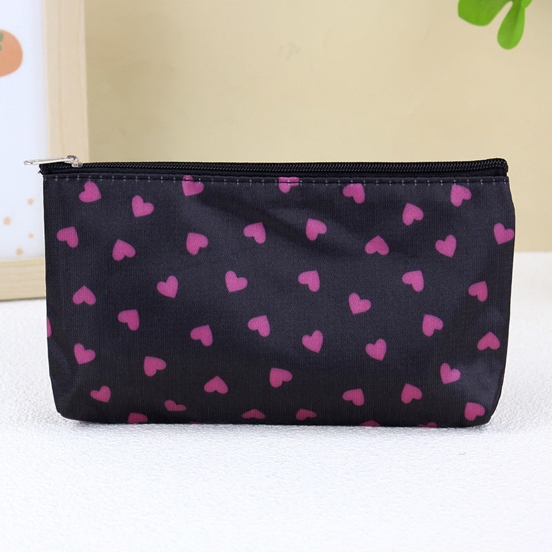 Beautiful Horizontal Storage Letter Jacquard Hand Cosmetic Bags