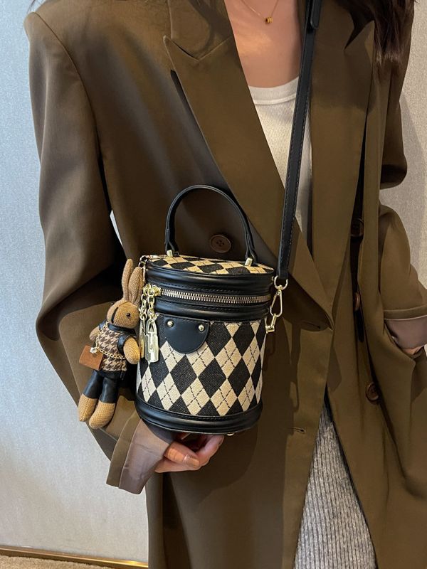 Women's High-grade Niche Diamond Portable Fashion Shoulder Bags