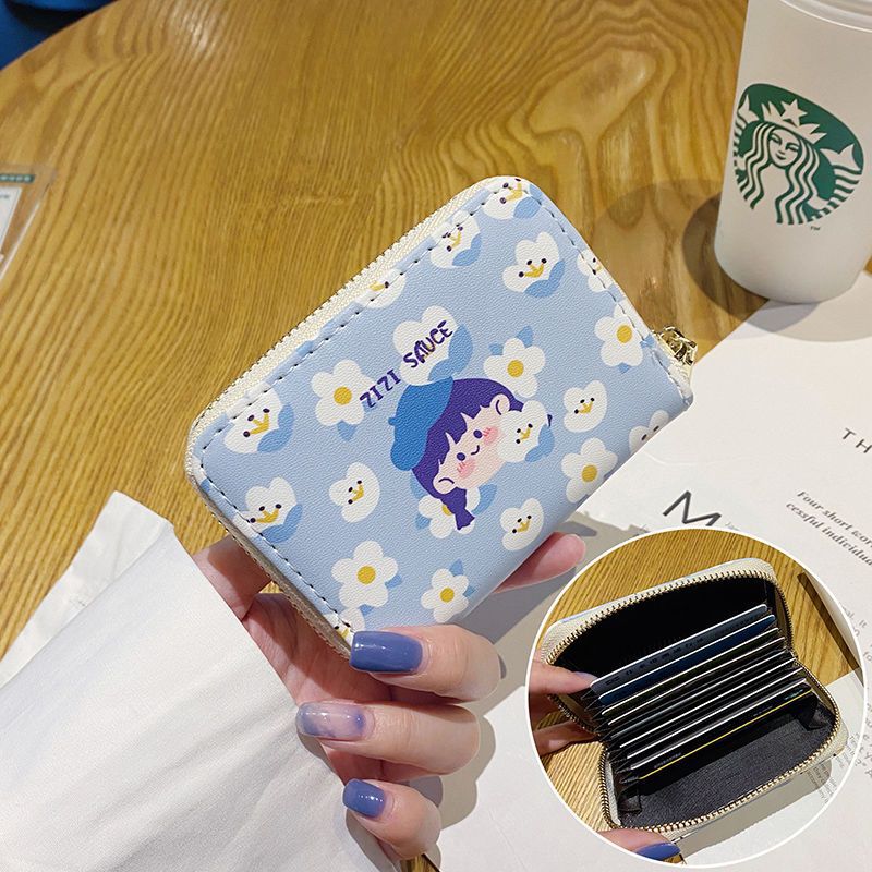 Women's Cute Bank Credit Multiple Slots Clamp Card Holder