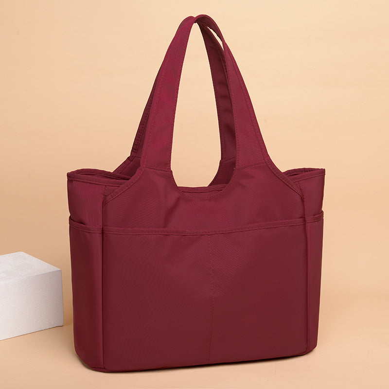 Women's Springtide Oxford Cloth Large Capacity Nylon Handbags
