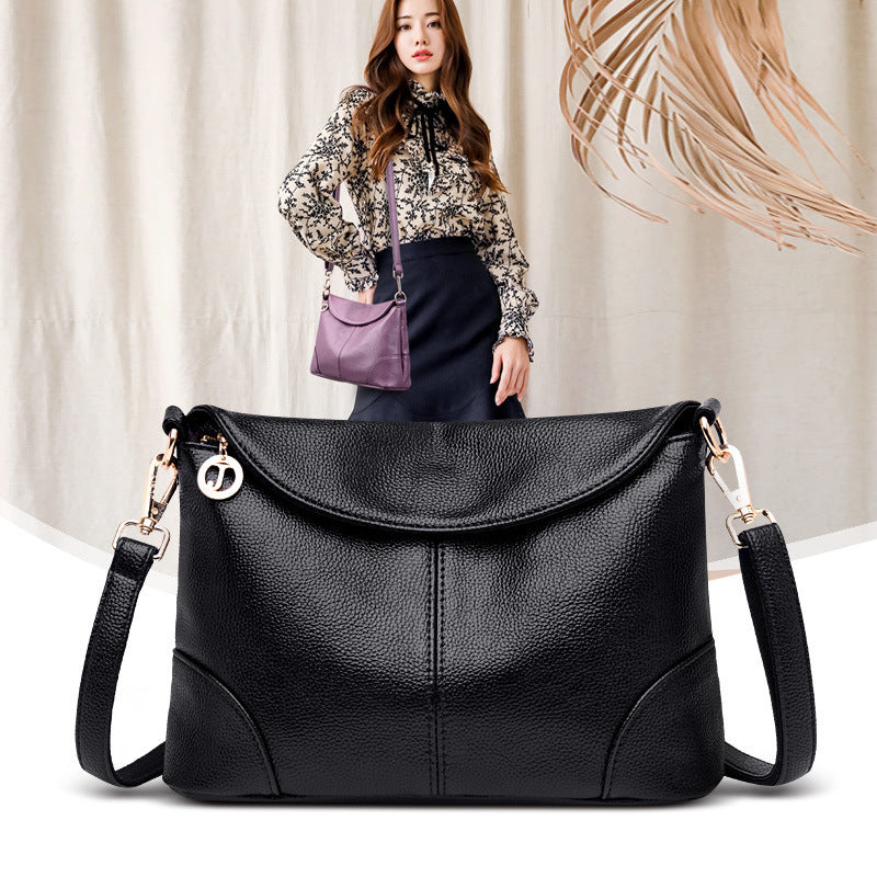 Women's Female Fashion Mother Soft Leather Shoulder Bags